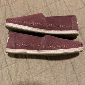 Womens Burgundy Toms